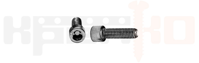 Болт с внутренним шестигранником, DIN 912